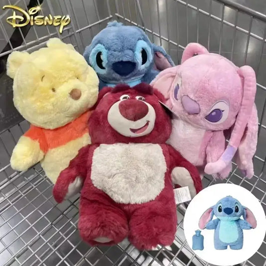 Augo Animation Stitch Hot Water Bag Extra-Large Injection Winter Plush Hand Warmer Student Cartoon High-Value Hot Water Bag Girl