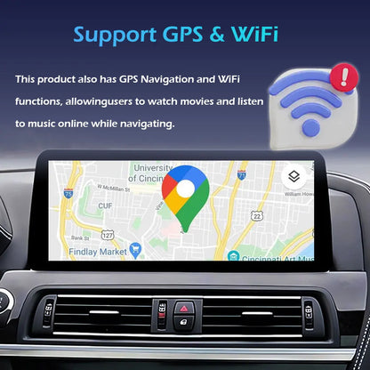 Android 14 Wireless CarPlay For BMW 5 Series F10 F11 2011 - 2017 CIC NBT System Car Radio Multimedia Video Player Navigation GPS