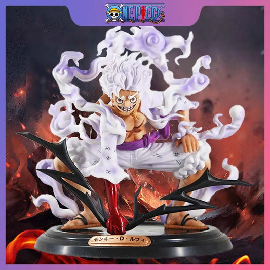 One Piece Luffy 5-Gear Anime 19cm Figures Nika Sun God Pvc Action Figurine Collectible Statue Model Doll Toys Birthday Kids Gift