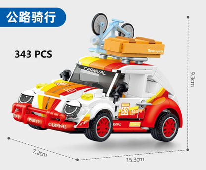 Racing Car City Speed Champions Sports Model Building Blocks DIY Bricks MOC Toy Classic Rally Super Racers Vehicle f1 technique