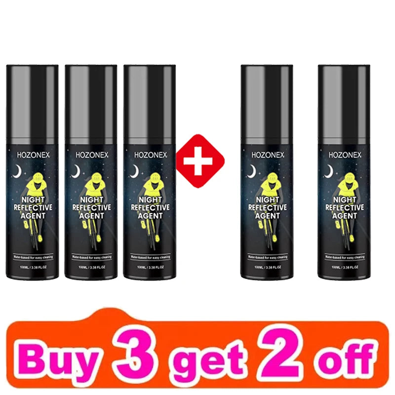 100ml Reflective Night Spray Paint For Night Riding Glow-in-The-Dark Paint Bright Spray Paint For Fabric Bicycles Skateboards