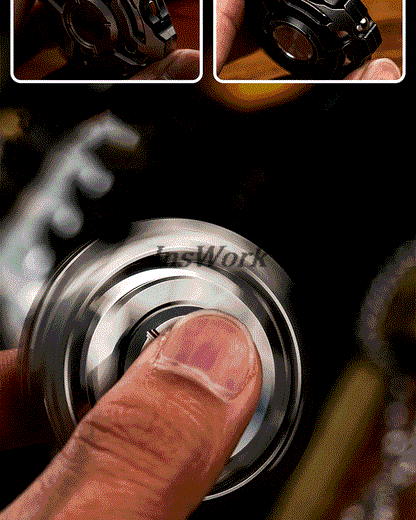 WANWU EDC Zeus X Linkage Structure Titanium Alloy Fingertip Gyro Finger Ring Decompression Toy
