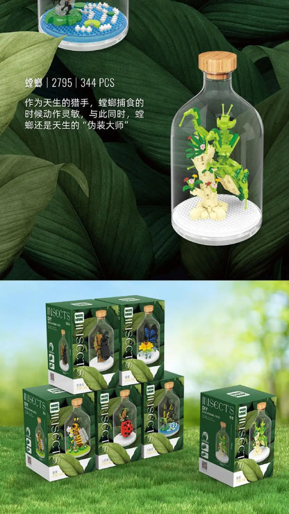 Assembly Mini Blocks Animal Ladybird Model Insect Bricks DIY Educational Toys Gifts Girls Christmas Present Pet Shop Wisehawk