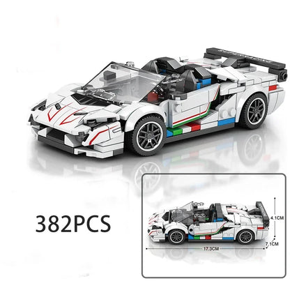 Speed Champions Series Racing Sports Vehiclea Technique Car Supercar Building Blocks Set Bricks Classic MOC Model Toys For Kids
