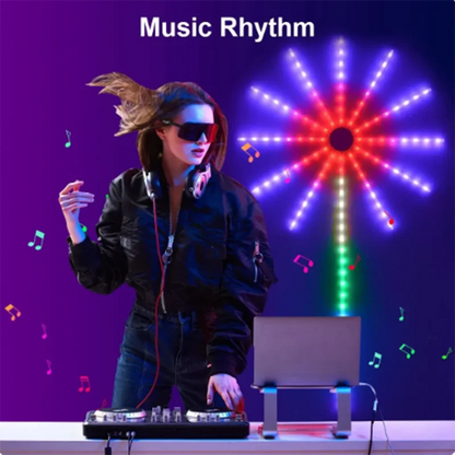 2024Rgbic Firework Led Strip Light Bluetooth Smart Neon Strip APP Led Lights Strips Usb 5V Led Strips Christmas Party Decoration