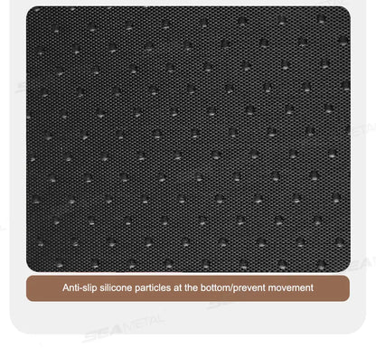 SEAMETAL Car Arm Rest Cover Cushion Wear-Resistant Center Console Box Protector Anti Slip Armrest Box Pad with Storage Pocket