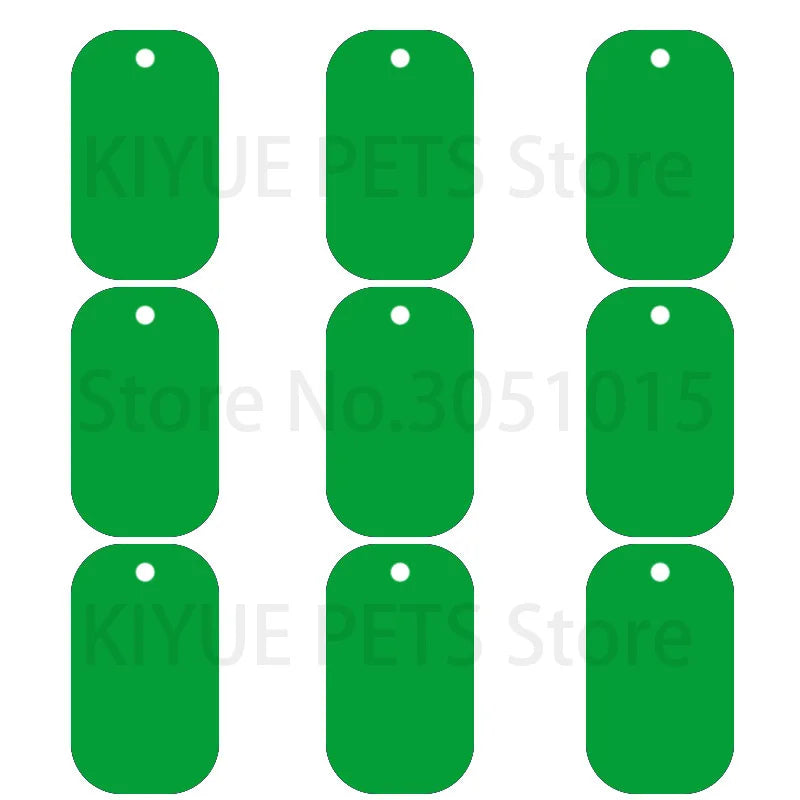 20Pcs Pet Id Dog Tag Aluminum Military Army ID Tag Name Blank Dog Tags Pendant Customized Logo laser Personalized engraving text