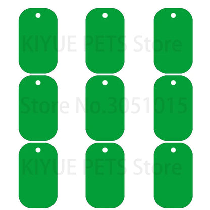 20Pcs Pet Id Dog Tag Aluminum Military Army ID Tag Name Blank Dog Tags Pendant Customized Logo laser Personalized engraving text