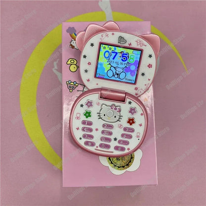 Original Sanrio Hello Kitty Cute Mini Phone Cartoon Kids Taiml Kawaii Phone Birthday Festival Fashion Children Girls Gifts Toys
