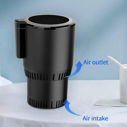 Portable Smart 2 In 1 12V Car Cup Cooler Warmer For Outdoor Travelling Mini Auto Refrigerator Cooling Heating Cup Drinks Holder