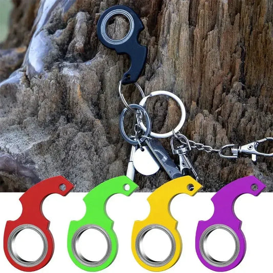 Boredom Party Gift Turntable Keychain Kid Fingertip Spinning Keyring Spinner Stress Toy Metal Fidget Toys Finger Keyring Relieve