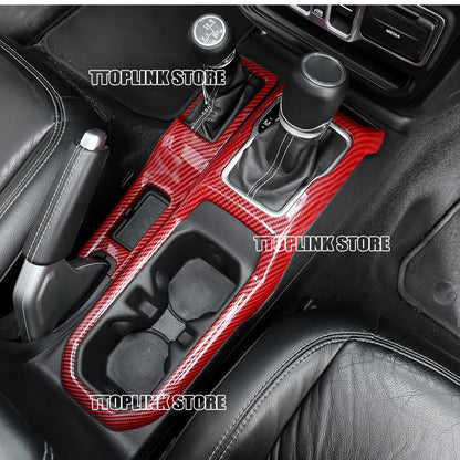 ABS Interior 4WD Gear Shift Panel/Gear Shift Panel Cover for Jeep Wrangler JL/for Jeep JT Gladiator 2018 Up Car Accessories