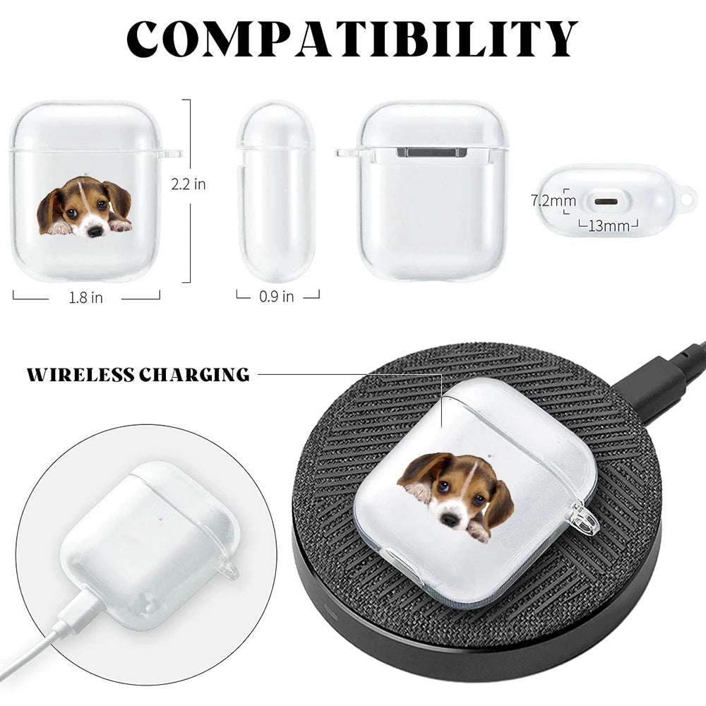 Beagle Cute Dog Airpod Cases 3 for 2 1 Pro Pods Gen Air Pods Pro Cover Funny Lovely Pet Earphone Cartoon Box Coque