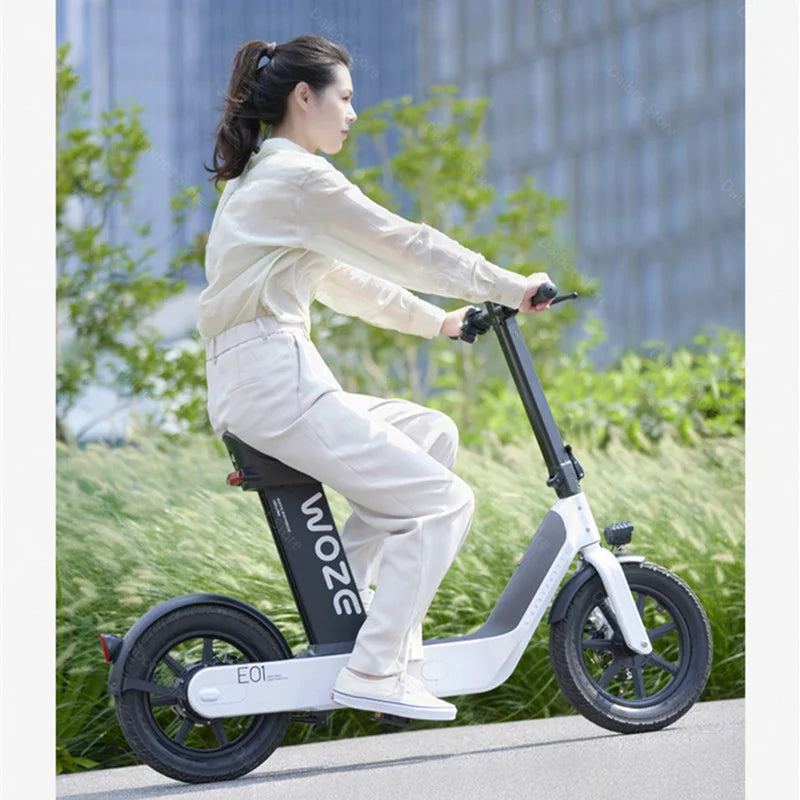 2024 New Women's Electric Bike For Adults 48v 350w Mobility Scooters For Travel With Baby Seat Mimi Velo Bicycle