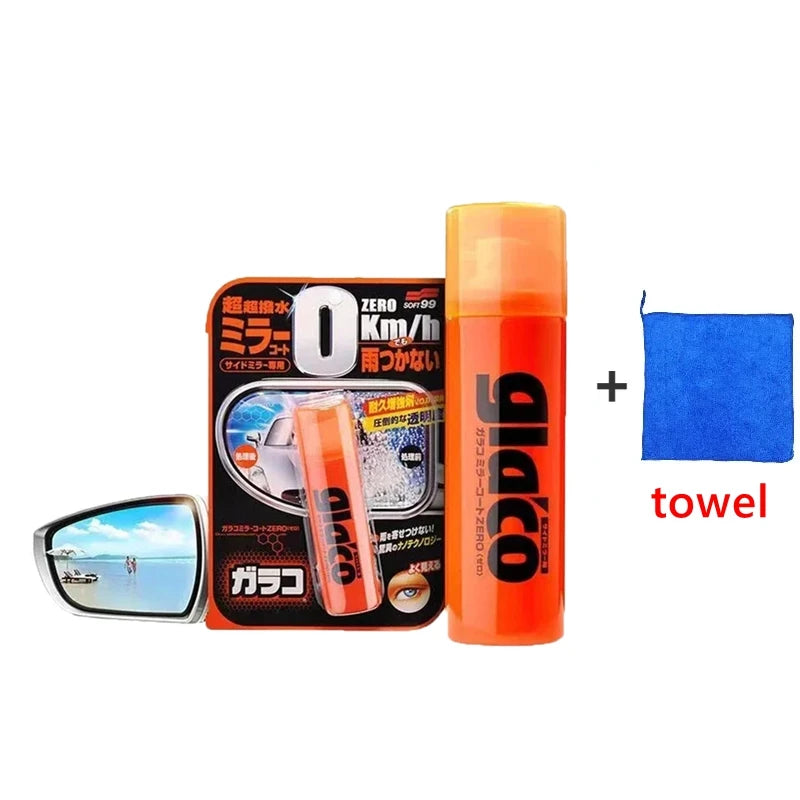 Soft99 Glaco Car Rearview Mirror Glass Water Repellent JDM Efficient Glass Hydrophobic Coating Anti-rain Treatment for Car Glass
