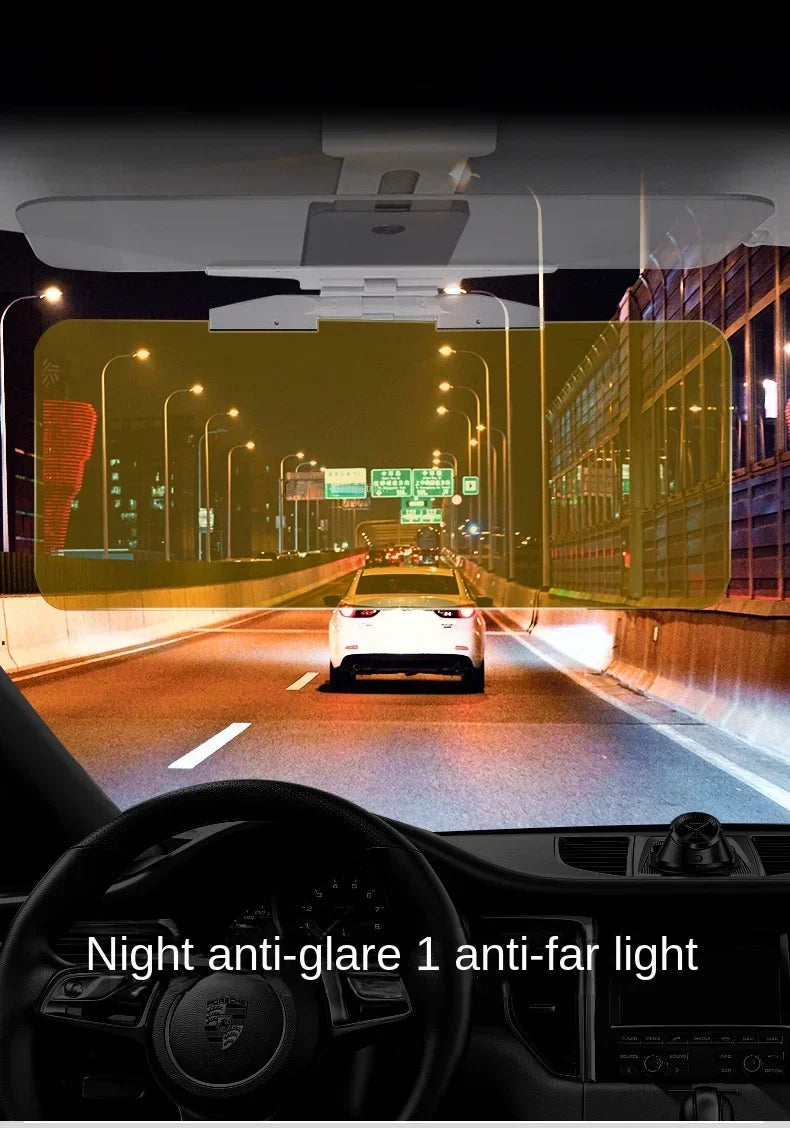 2 in 1 Car Sun Visor Goggle Night Vision Driving HD Anti Sunlight Dazzling Day Mirror Anti-UV Auto Interior Mirrors Sunshades