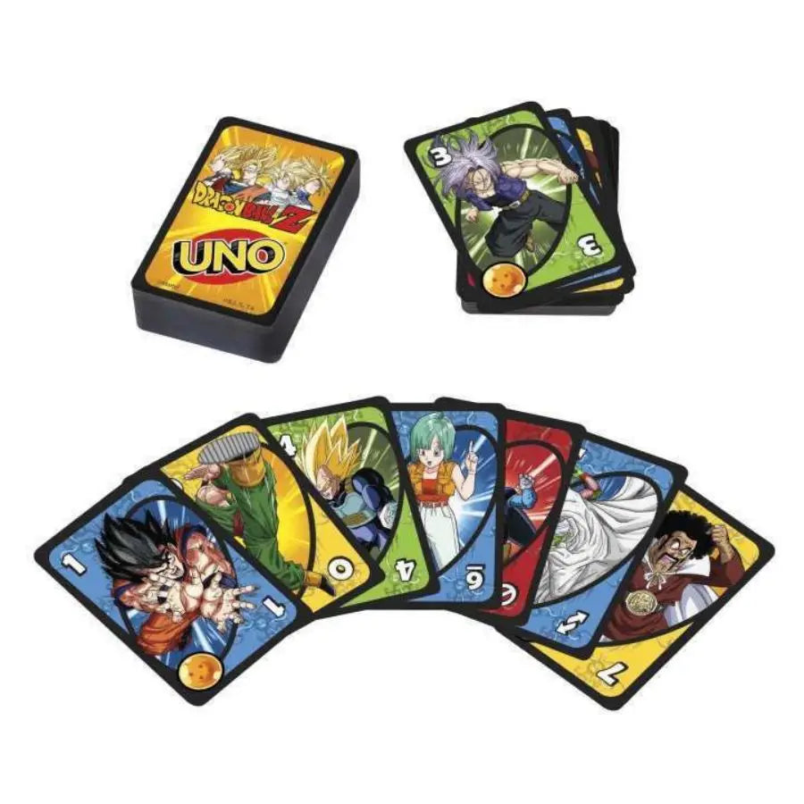 Original Dragon Ball Card UNO Anime Figure Goku Character Board Game Cards Multiplayer Party Toys