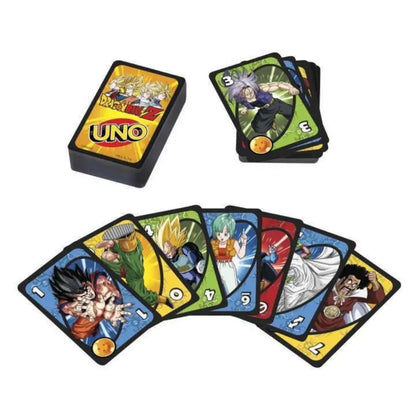 Original Dragon Ball Card UNO Anime Figure Goku Character Board Game Cards Multiplayer Party Toys