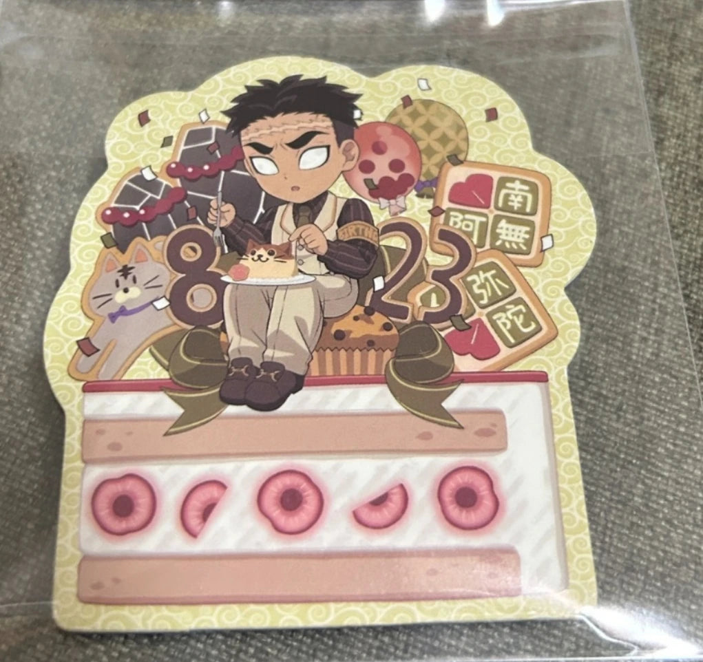 Anime Demon Slayer Kamado Tanjirou Agatsuma Zenitsu Kochou Shinobu Kanroji Mitsuri Rare Collection Card Birthday Gift Toys