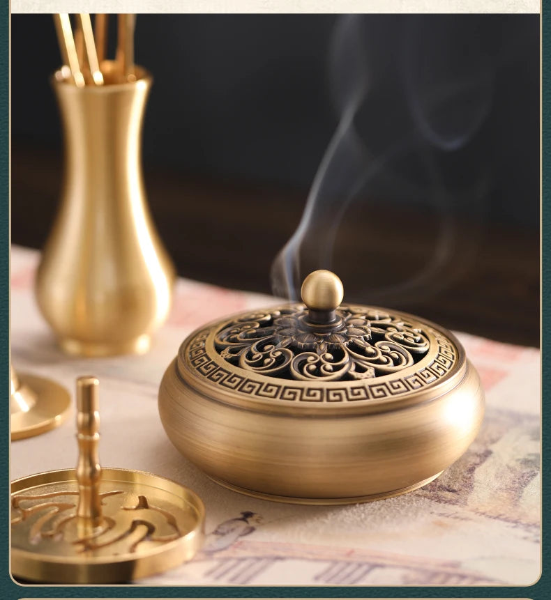 Pure copper incense seal set set incense making tools incense burner sandalwood powder Seal seal incense shovel gift box