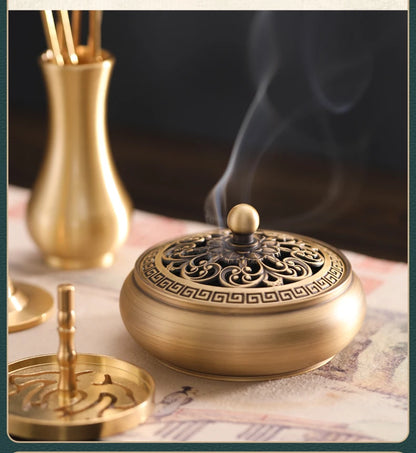 Pure copper incense seal set set incense making tools incense burner sandalwood powder Seal seal incense shovel gift box