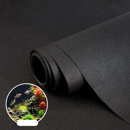 Aquarium Wallpaper Static Cling Black Aquarium Backdrop Sticker Aquarium Poster Background Aquarium Backdrop For Fish Tank