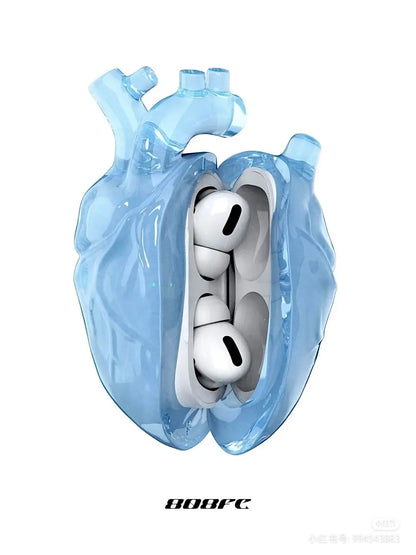 808FC Heart Earphone Case 808 fc Headphone Cases air pods pro2 Hearing Earphone Cases Customize For Airpod3 Pro/Pro2 Phone Gifts