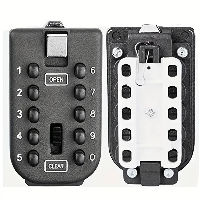 Password Key Box Wall-mounted Heavy-duty Metal Password Box Key Lock Box Outdoor Waterproof Storage Anti-theft Password Lock