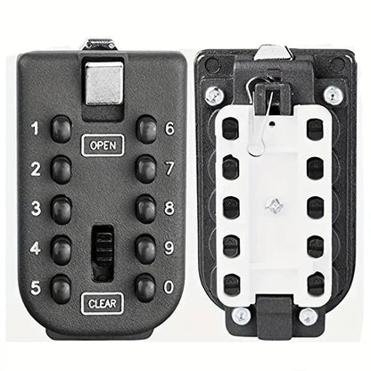 Password Key Box Wall-mounted Heavy-duty Metal Password Box Key Lock Box Outdoor Waterproof Storage Anti-theft Password Lock