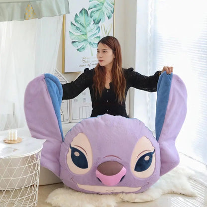 45/75/108cm Disney Stitch Kawaii Plush Toy Stuffed Animal Doll Double Sided Cushion Pillow Cartoon Room Cute Decor Anime Peluche