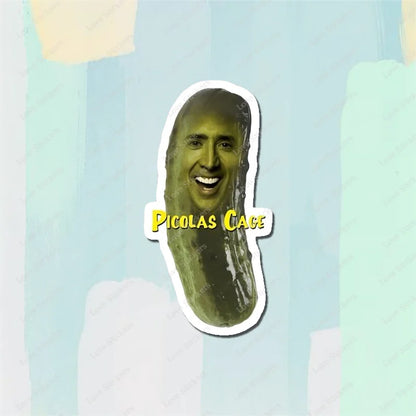 Picolas Cage 5PCS Stickers for Living Room Bumper Anime Cute Kid Car Art Print Window Home Decor