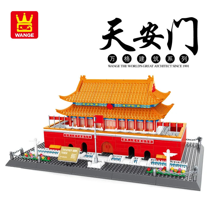 Wange Blocks World Architecture Building Bricks Castle Villa House Big Ben Church DIY Toys for Man Gifts Girl Adult Present