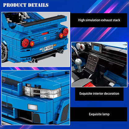 Technical Racing Car Models Speed Champion Car Japan Sport Cars Building Blocks Model Pull Back Vehicel Bricks Toy for Kids