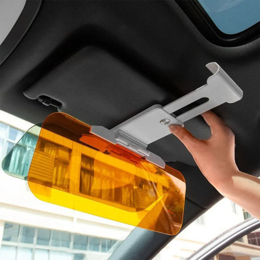 AMPrime Car anti high beam sunshade mirror, anti glare mirror, driver's goggles, day and night dual-purpose button sunshade
