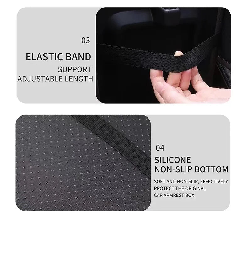 Car Armrest Box Pad Center Console Arm Rest Storage Pocket For Alfa Romeo Giulia Stelvio Giulietta 156 159 147 Mito Tonale Brera