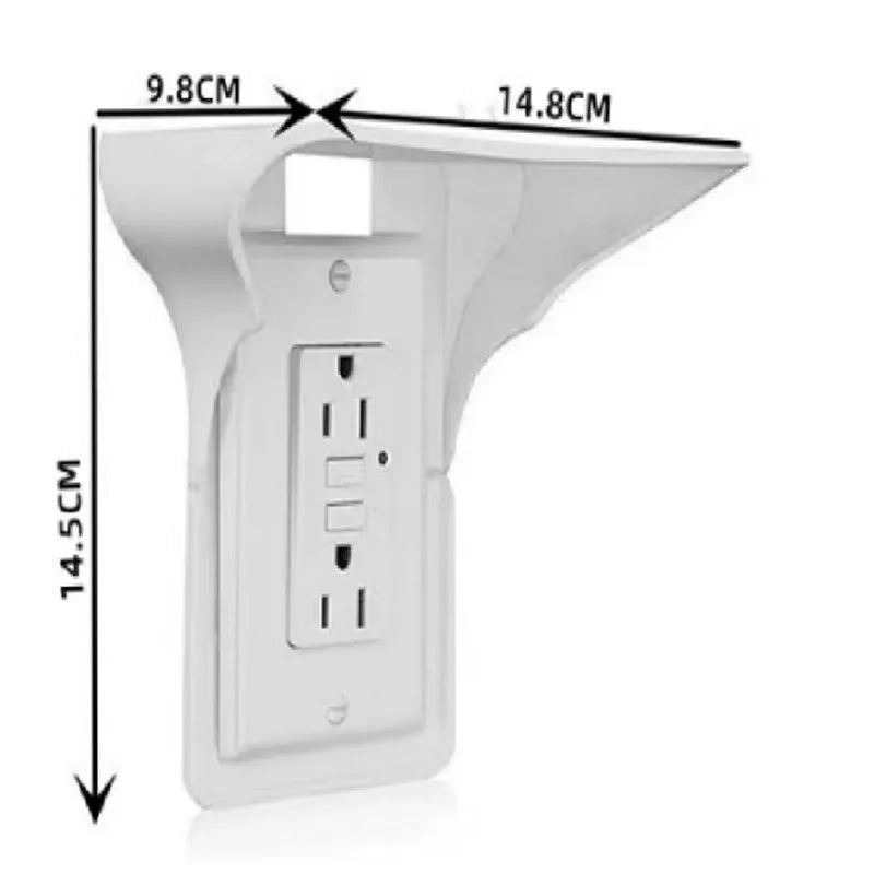 Bedside Storage Mobile Phone Holder Without Punching Socket Bracket Wall Living Room Switch Shelf Socket Plug Charging Bracket