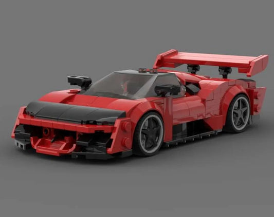 2024 F80 City Car Speed Champion Classic Classic Car Building Blocks Brick Racing Model Children's Toy Gift