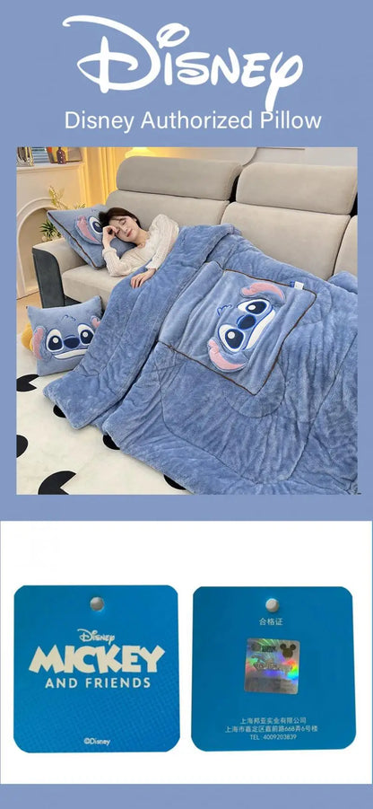 Autumn and Winter 2024 New Disney Double-Sided Arctic Cashmere Steedy Thicker New Throw Pillow Is Weighted Long Christmas Gift