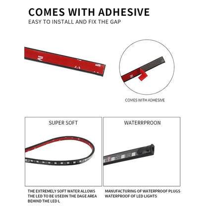 Attractive Car Atmosphere Lights, Colorful Chassis Light, LED Lights Strip Modified, Bluetooth APP Decorative Light Strip