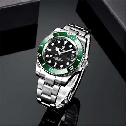 PAGANI DESIGN Men Automatic Mechanical Watches Luxury Sport Dive Clock NH35 Auto Date Sapphire 40MM Watch For Men reloj hombre