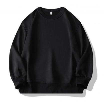 Plain Sublimation Sweatshirt Unisex Wholesale Baggy Black Hoodies Men Sweat Shirt Crew Neck Sweatshirt Men Moletons Masculinos