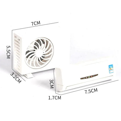 Car Air Freshener Mini Air Conditioner Model Decorative Aromatherapy Machine Lasting Fragrance Perfume Ornaments Auto Interior