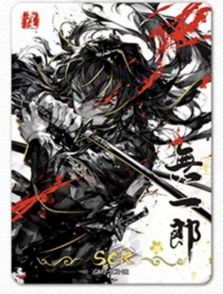 Anime Demon Slayer Kamado Tanjirou Kochou Shinobu Iguro Obanai Kanroji Mitsuri Rare Collectible Cards Birthday Gifts Kid Toys