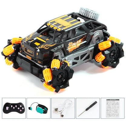 RC Car Mini Stunt Drift Car Gesture Sensing with Led Lights 2.4G Radio Remote Control Electric Toy Power Wheels Off Road Racing