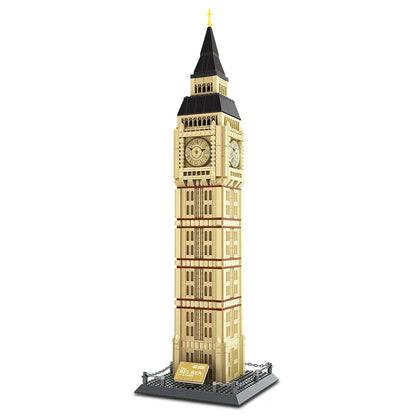 1664 piezas del modelo Big Ben de Londres, bloques de construcción, arquitectura de fama mundial, ladrillos, vista de la calle de la ciudad, juguetes, regalos para niños