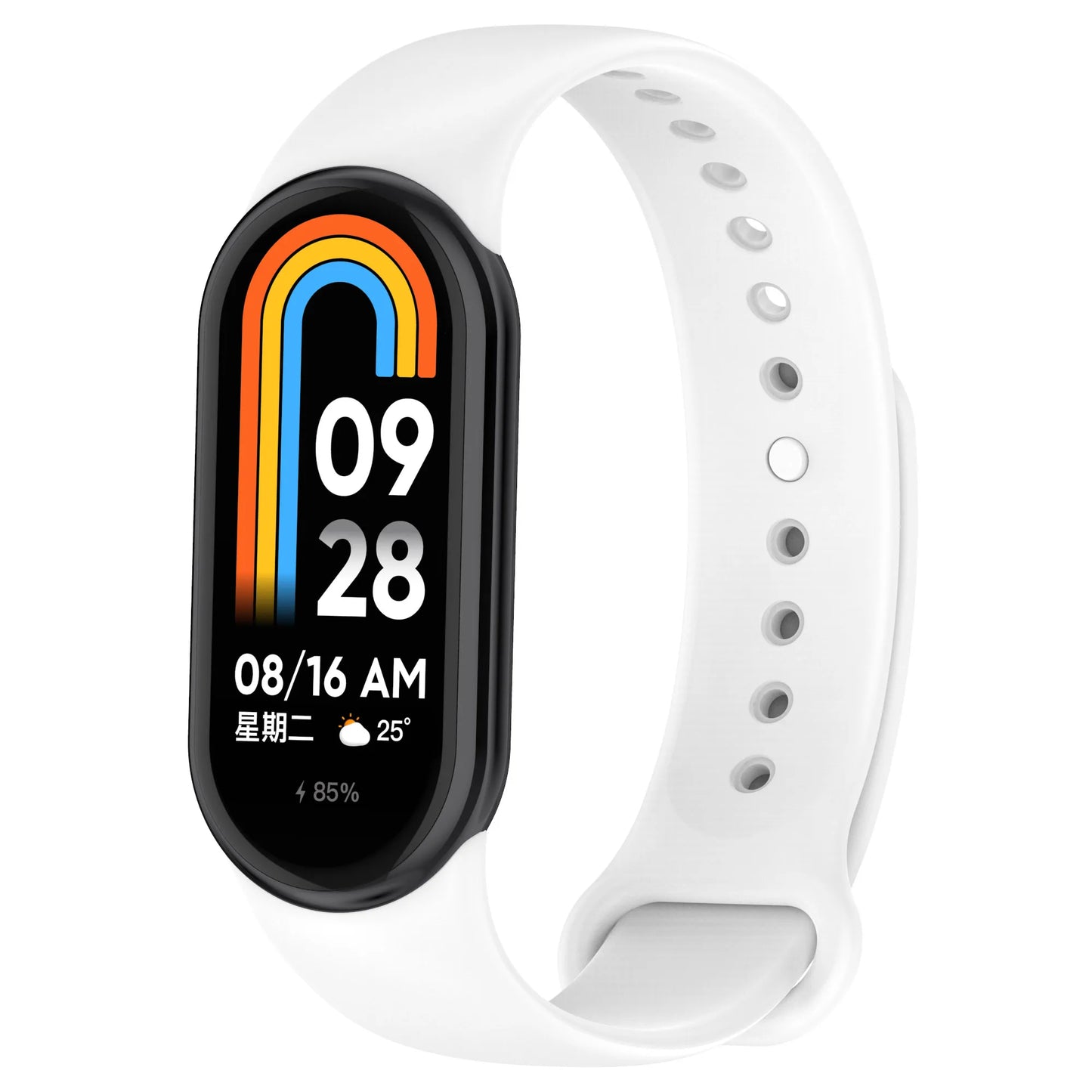 Silicone Strap For Xiaomi Smart Band 8 NFC Solid Bracelet Replacement Wristband Mi band 8 Waterproof Sport Watchband Accessories