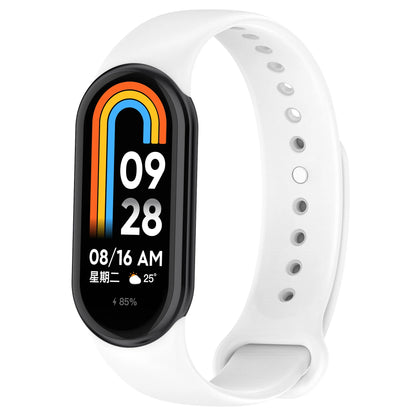 Silicone Strap For Xiaomi Smart Band 8 NFC Solid Bracelet Replacement Wristband Mi band 8 Waterproof Sport Watchband Accessories