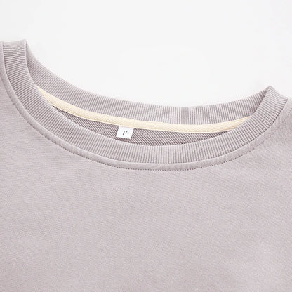 Oversized 100% Cotton Women Sweatshirts Long Sleeve Patchwork Open Side Streetwear Harajuku Pullovers Autumn Clothes For Women