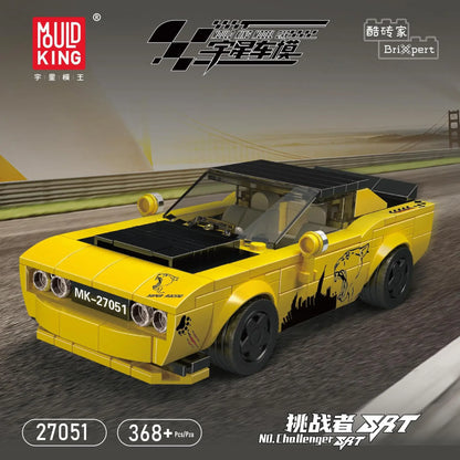 Yuxing-modelo mini-coche famoso, modelo de carreras deportivas, ocho cuadrículas, juguetes educativos para niños, bloques de construcción ensamblados