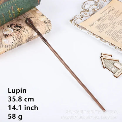 36 Styles Harry Magic Wand Resin Material Built in Steel Core Dumbledore Staff Cosplay Voldemort Props Christmas Gift Kid